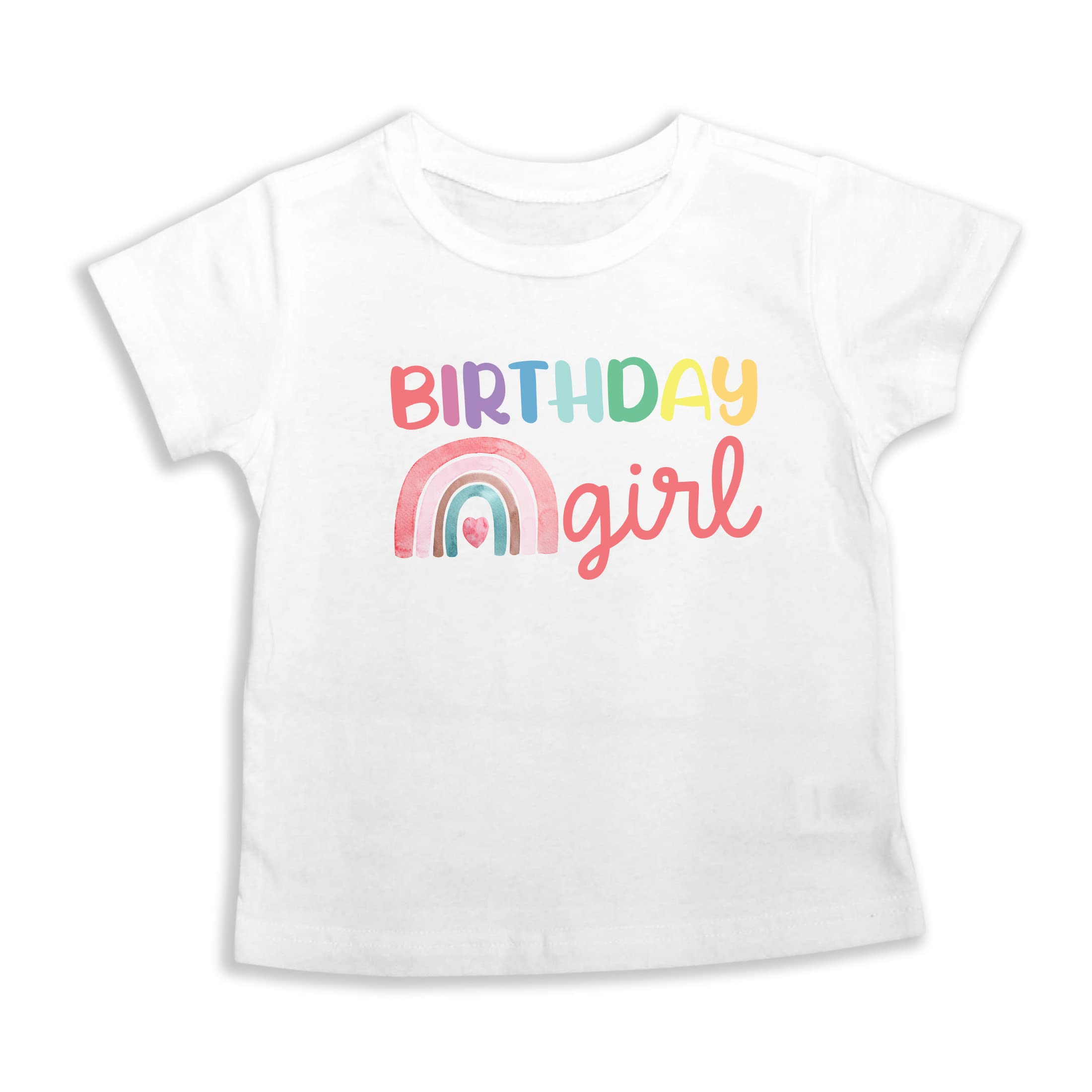 Pastel Rainbow Birthday Party Girl Bodysuit or Shirt, 1st 2nd 3rd 4th It's My Birthday Shirts For Kids Girls 1 2 3 4, Toddler T-Shirts Short Sleeve, Gift Present 698 (Tshirt 5/6)