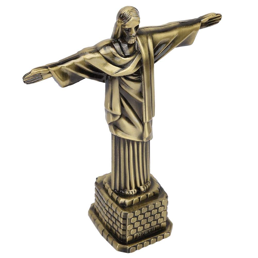Salaty Bronze Christ Statue Model, Brazil Landmarks Model, Religious Desktop For Gift Office Ornament Souvenir Model Home