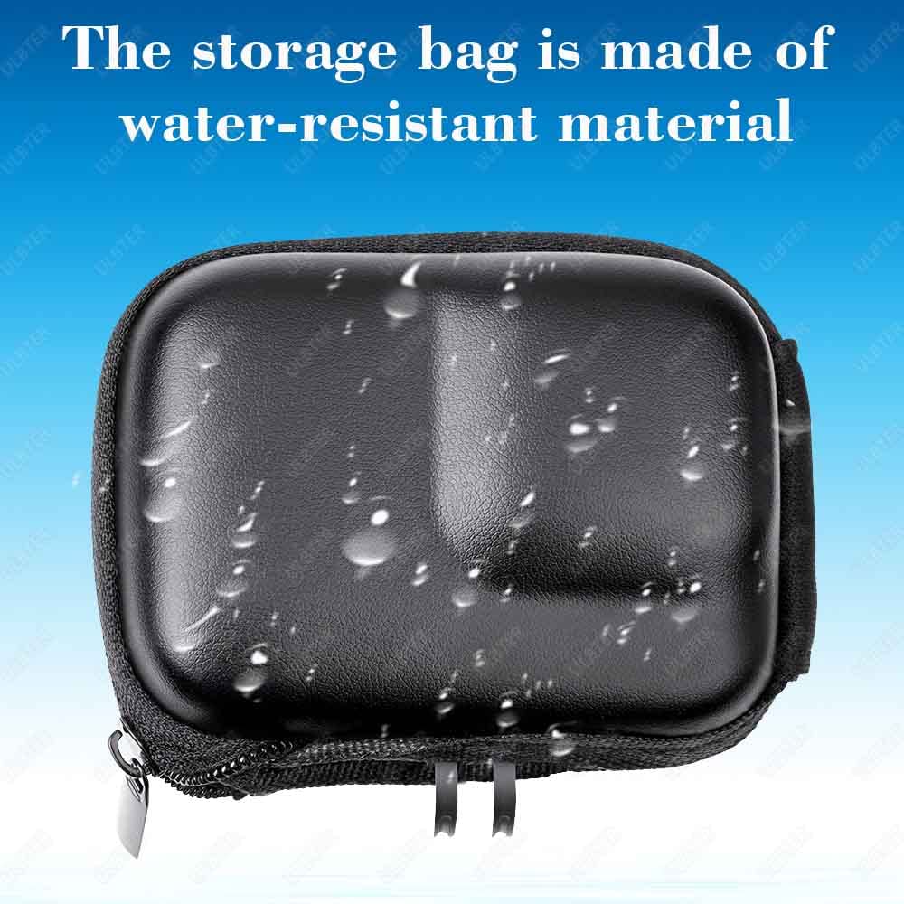 ULBTER Sac Étui Housse pour GoPro Hero 12 11 10 9 8 Noir avec Bouchon d'Objectif