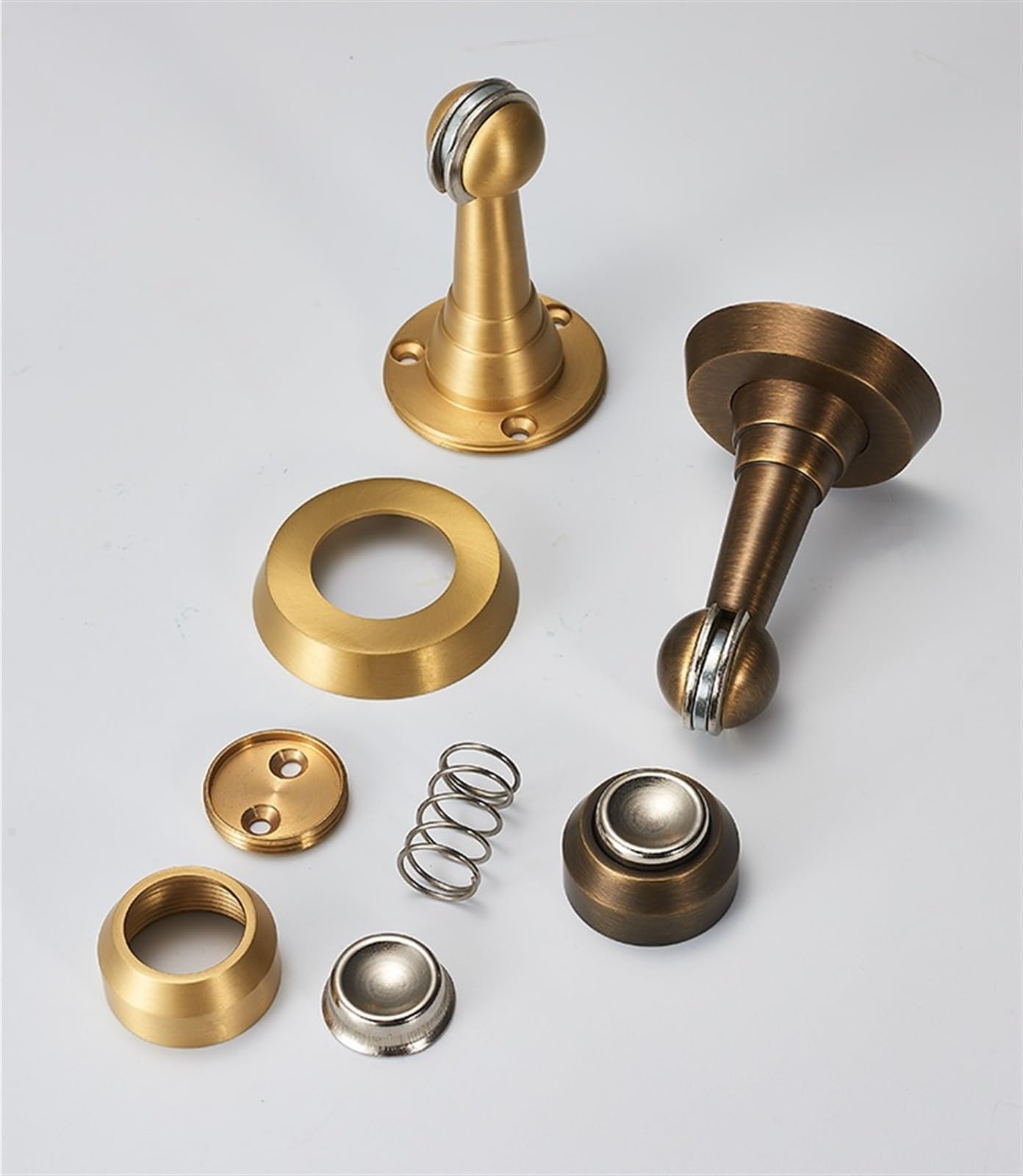 TüRstopper Boden Messing Möbel Tür Saug Tür Stopper for Boden Heavy Duty Tür Stopper Tür Stopper Im Innenbereich(K12-GP)