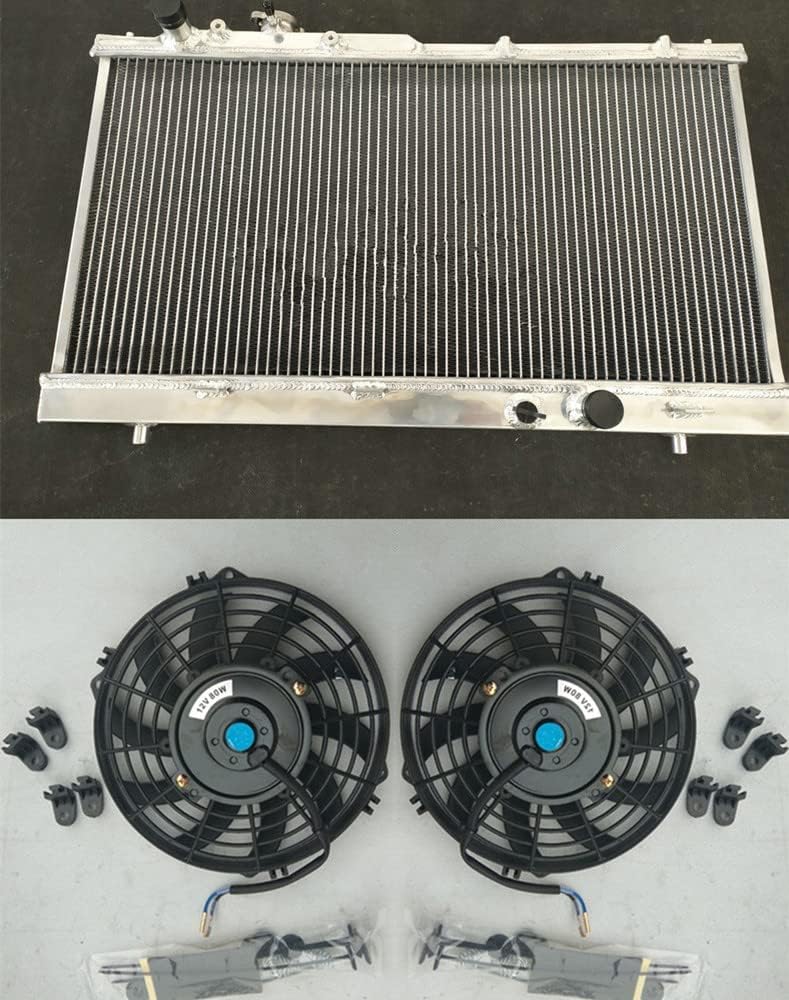 Alunimum Radiator & Fans For 1999-2003 2000 2001 2002 MAZDA PROTEGE / PROTEGE5 MT