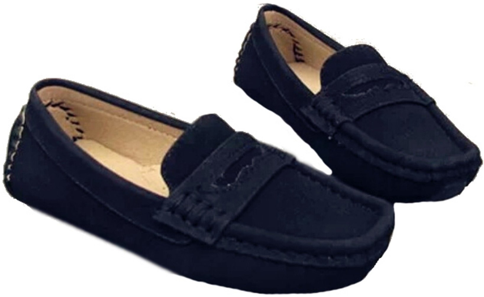 PPXID Chaussure Fille Garçon Classique Suède Flâneurs Confort Mocassins