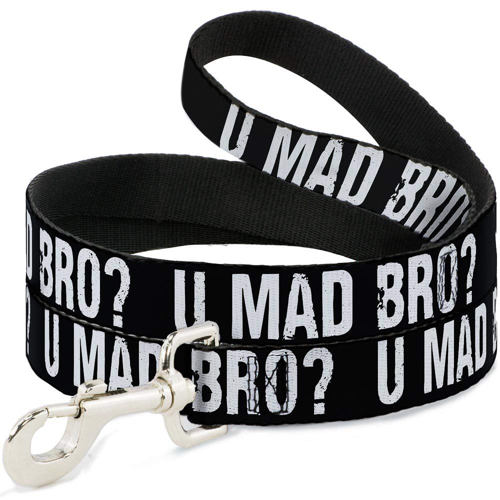 Laisse pour chien U Mad Bro weathered style graphique résistant 1,8 m