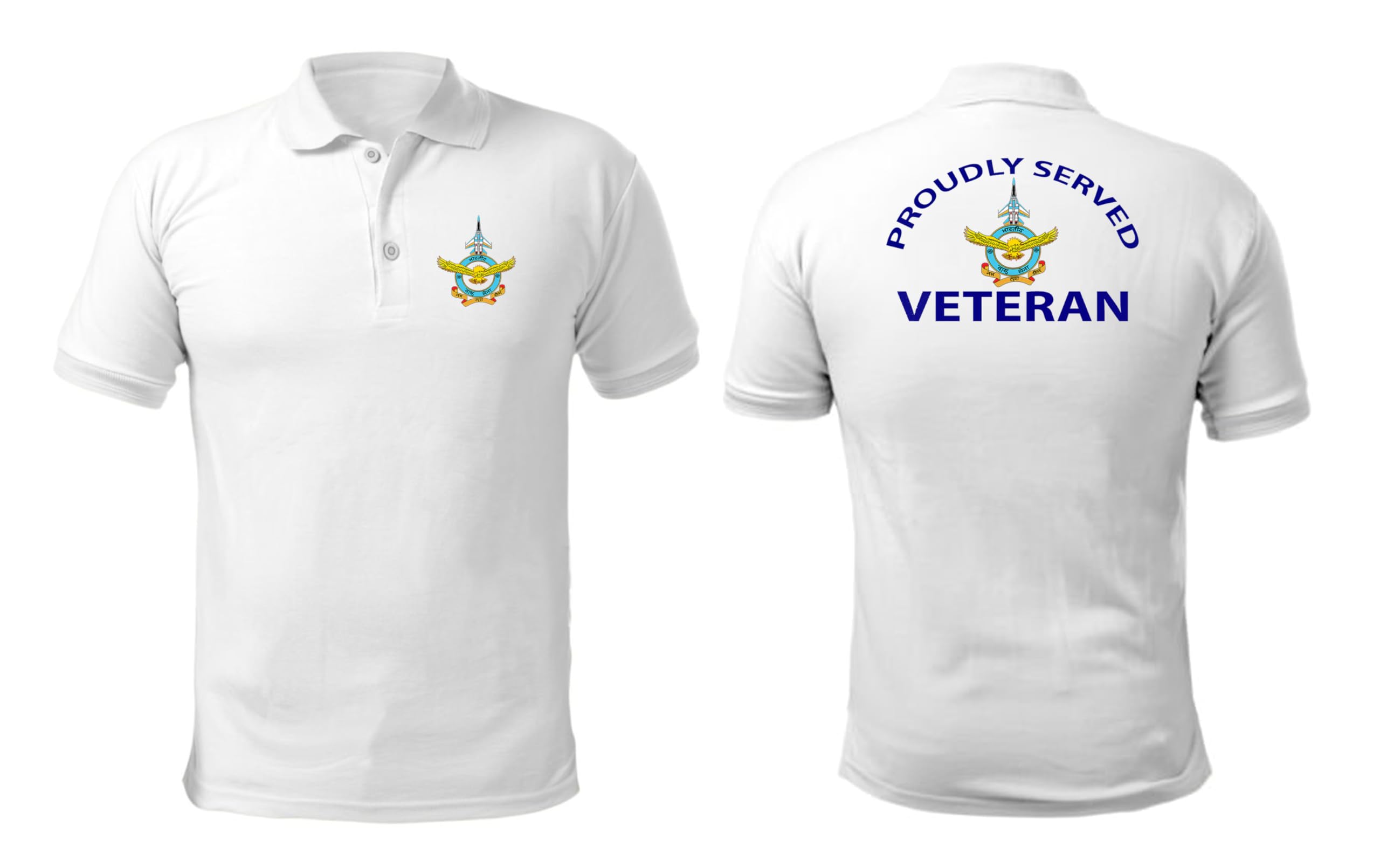 Red Club AccessoriesPolo (Collar) T-Shirts for The Veterans of Indian Air Force