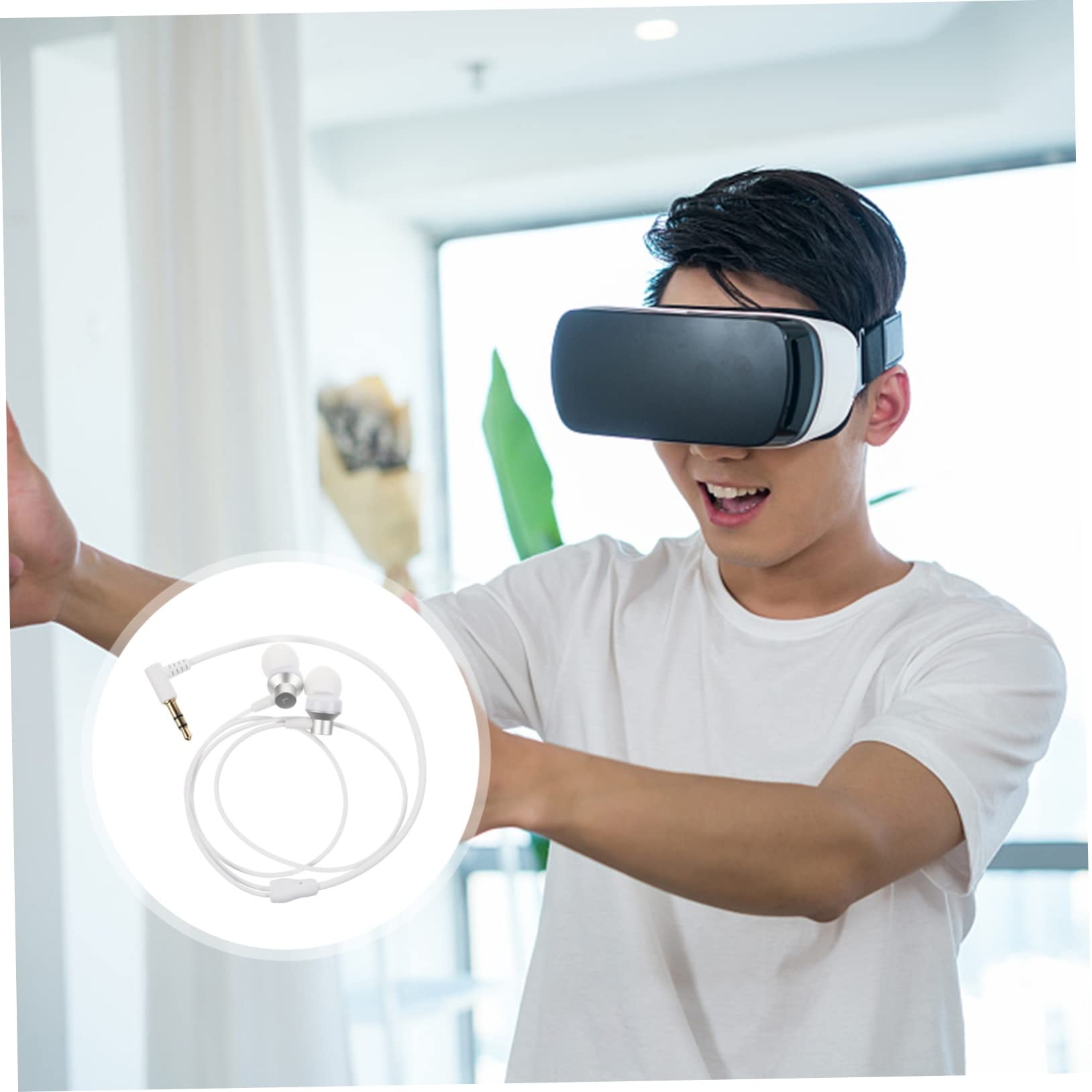 Artibetter 3pezzi Auricolari In-ear Portatili Per Vr Cuffie Compatibili Con Suono Potente e Bassi Migliorati Per Uso Quotidiano e Accessori Per Occhiali Vr