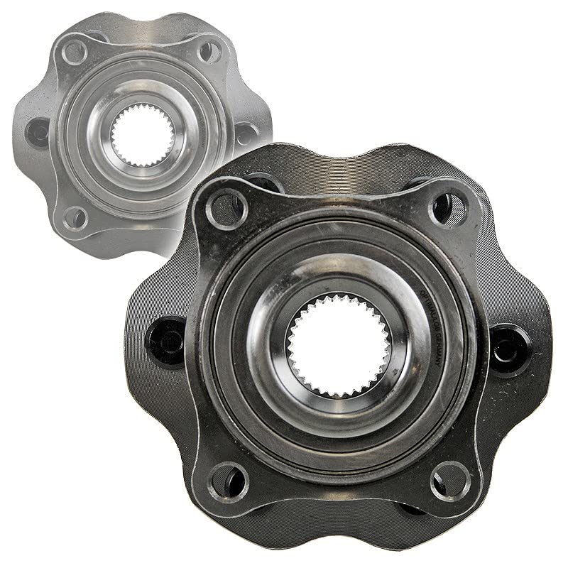 BESTPRICE 2x set di cuscinetti per mozzo ruota anteriore o posteriore, compatibile con NISSAN PATHFINDER III (R51)