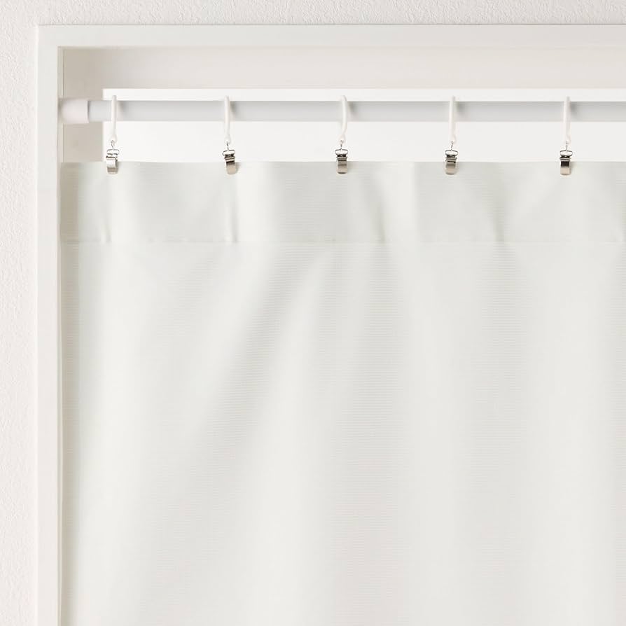 Amazon｜無印良品 熱を通しにくく透けにくいレースノンプリーツ