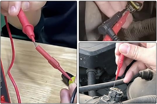 Multimeter Probes - Non-destructive Insulation Wire Piercing Needle 0.7mm Test Probe Pins - Test Tips for Automotive Circuit, Diagnostic, Test & Measurement Tools
