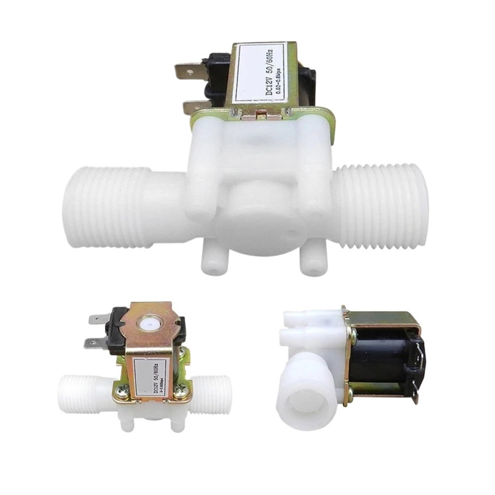 Electrovanne plastique 3/4 de pouce 24V normalement ouverte pour fluides