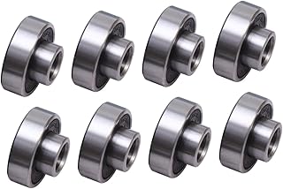 Toddmomy 8 Pçs 608 Rolamentos De Esferas De Skate Rolamentos De Rolos Rolamentos De Roda Kit De Reparo De Skate Rolamento De Roda Rolamento Rolamentos De Esferas Anti-Ferrugem Rolamento De