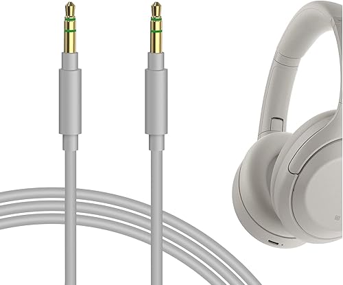 Geekria QuickFit Cable de audio compatible con Sony WH-1000XM5 WH-CH700N WH-CH710N WH-1000XM4 WH-1000XM3 WH-1000XM2 WH-XB910N XB900N XB950BT Cable