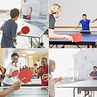 Vista 7 de FBSPORT Ping Pong Paddle Set, Portable Table Tennis Set with Retractable Net,Rackets,Balls and Carry Bag for Indoor/Outdoor Games black