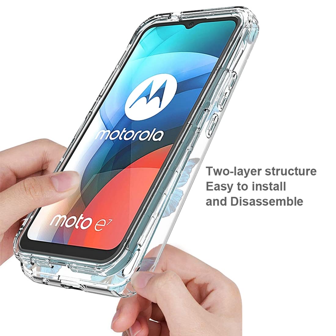 For MOTOROLA MOTO E7 POWER CURVED SCREEN PROTECTOR 9D FULL COVER
