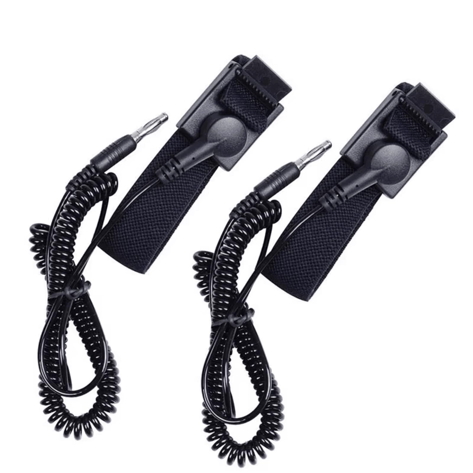 Wristband Strap for Dual User Ionic Detox Foot Bath Spa Cleanse System, Anti Static Adjustable Wrist Strap Wrist Bracelet Belt for Foot Bath Machine Accessory Replacement 2PCS (A Plug Wristband)