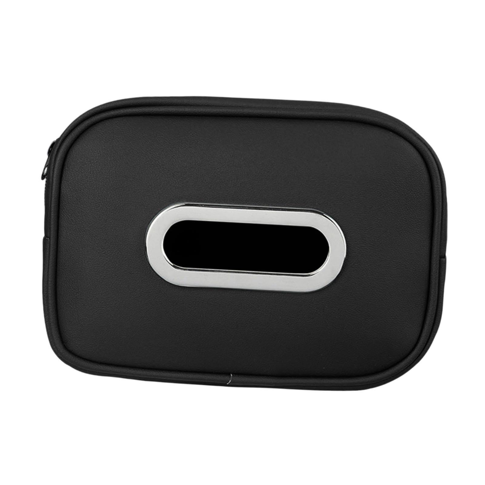 TWISAXC Car Tissue Holder Center Consoles Armrest Easy To Clean Practical Zipper Storing Tissues Tissue Holder In Car Backseat Is Designed To Be Suitable For