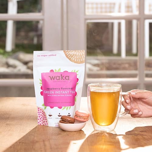 Miniatura 6 de Waka - Mezcla de té instantánea, paquete de 2 bolsas, 100% hojas de té, sin aditivos, polvo de té sin azúcar, negro keniano, verde con sabor a