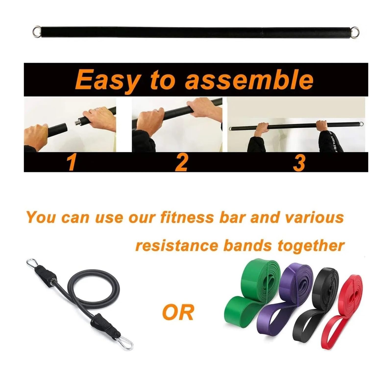 Bandas de Resistencia con Asas Entrenamiento con Banda elástica de Resistencia al botín Fitness