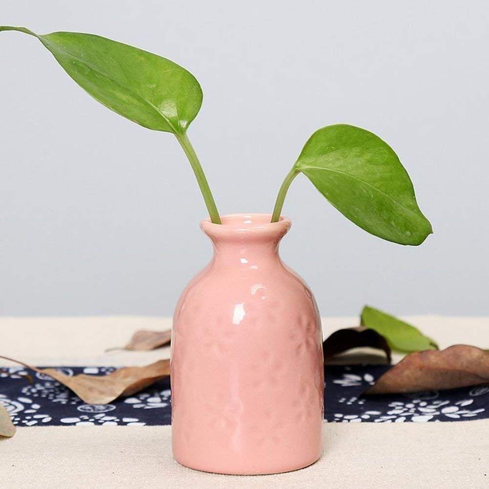 Vase en céramique rose MU mini pot fleur séchée et petite sculpture salon