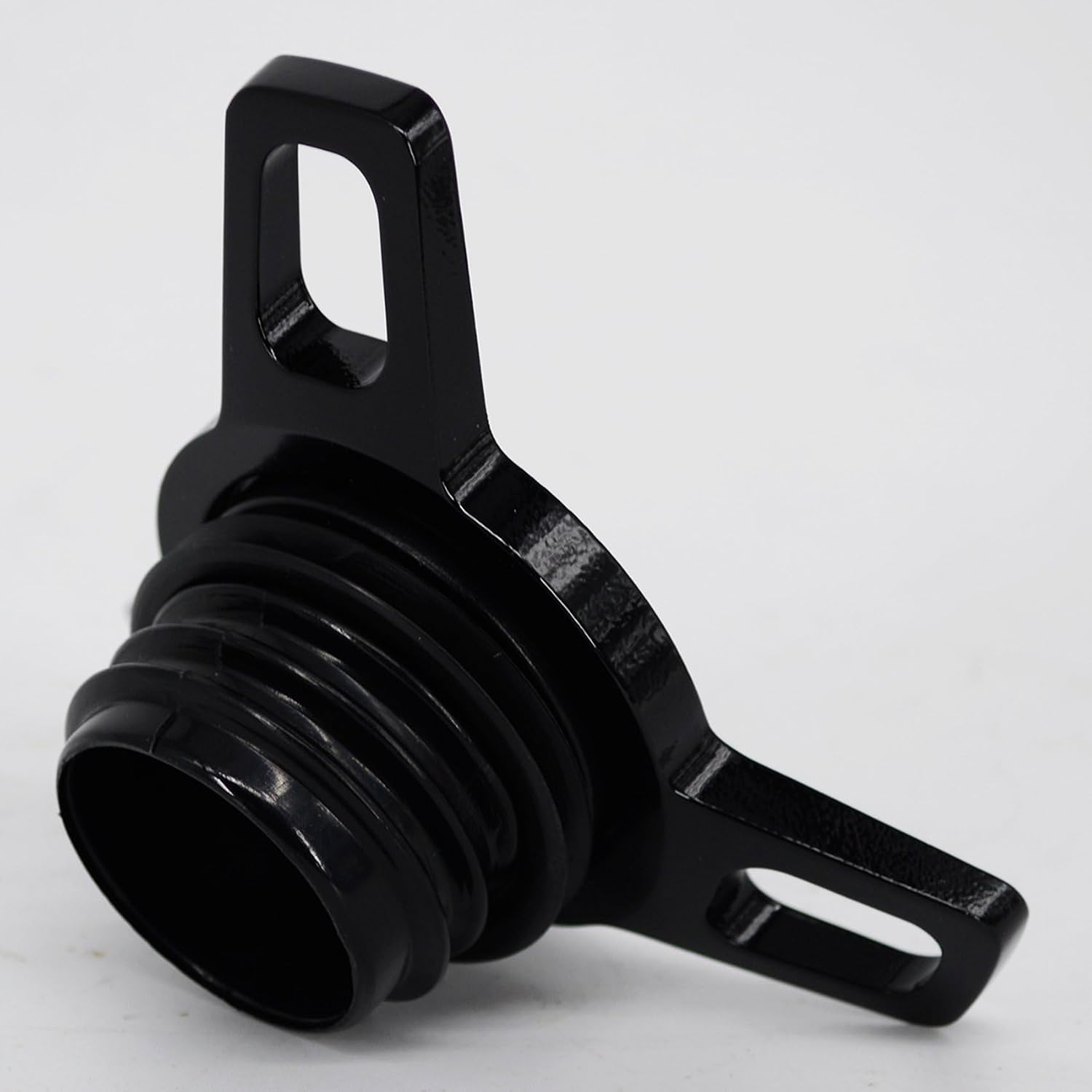 Black Spinner Screw in Style Vented Gas Tank Fuel Cap Fit For Harley 1982-1995