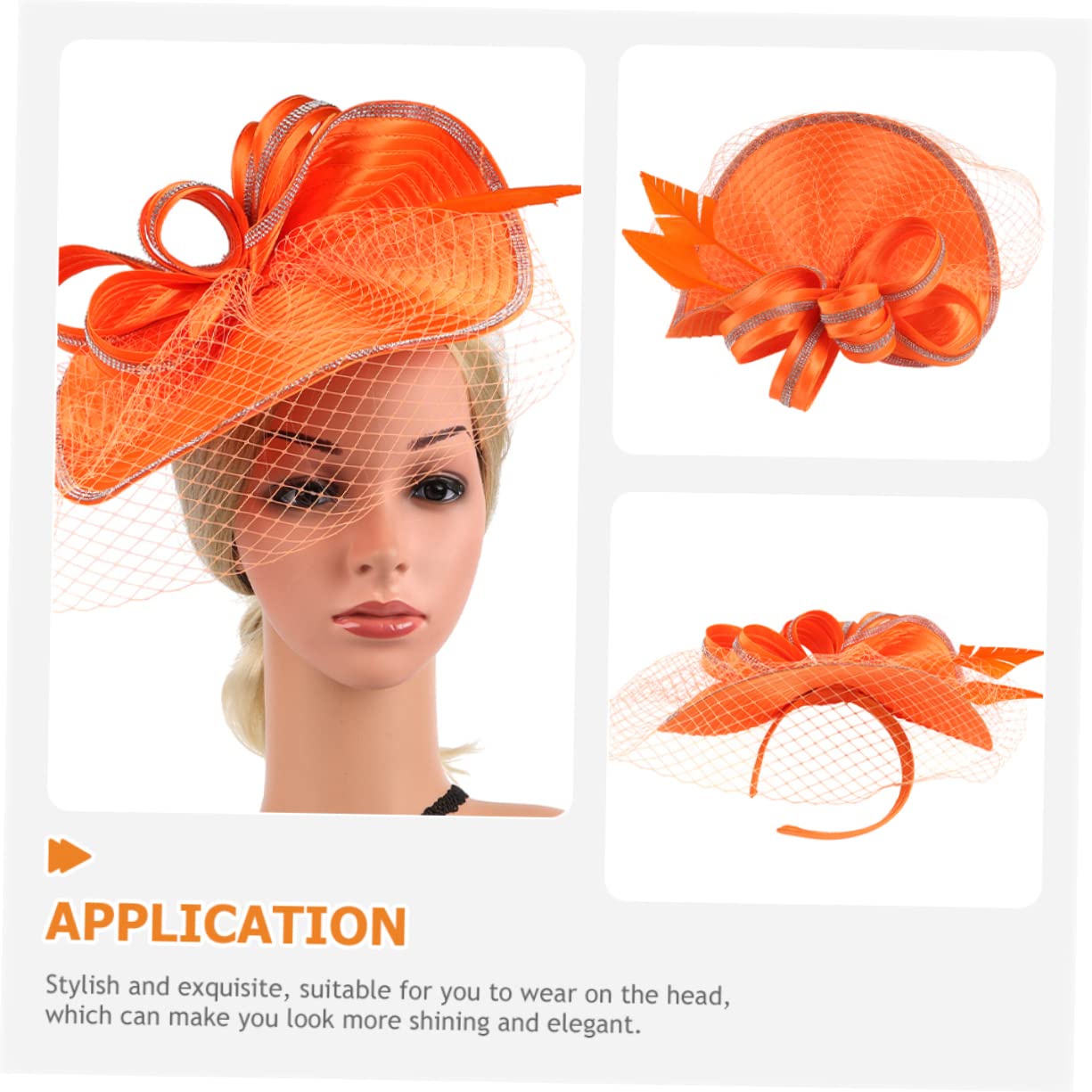 VALICLUD Sombrero Fascinator De Malla Para Eventos Elegantes Para Bodas Fiestas De Té y Cócteles Accesorio De Moda Para Mujeres