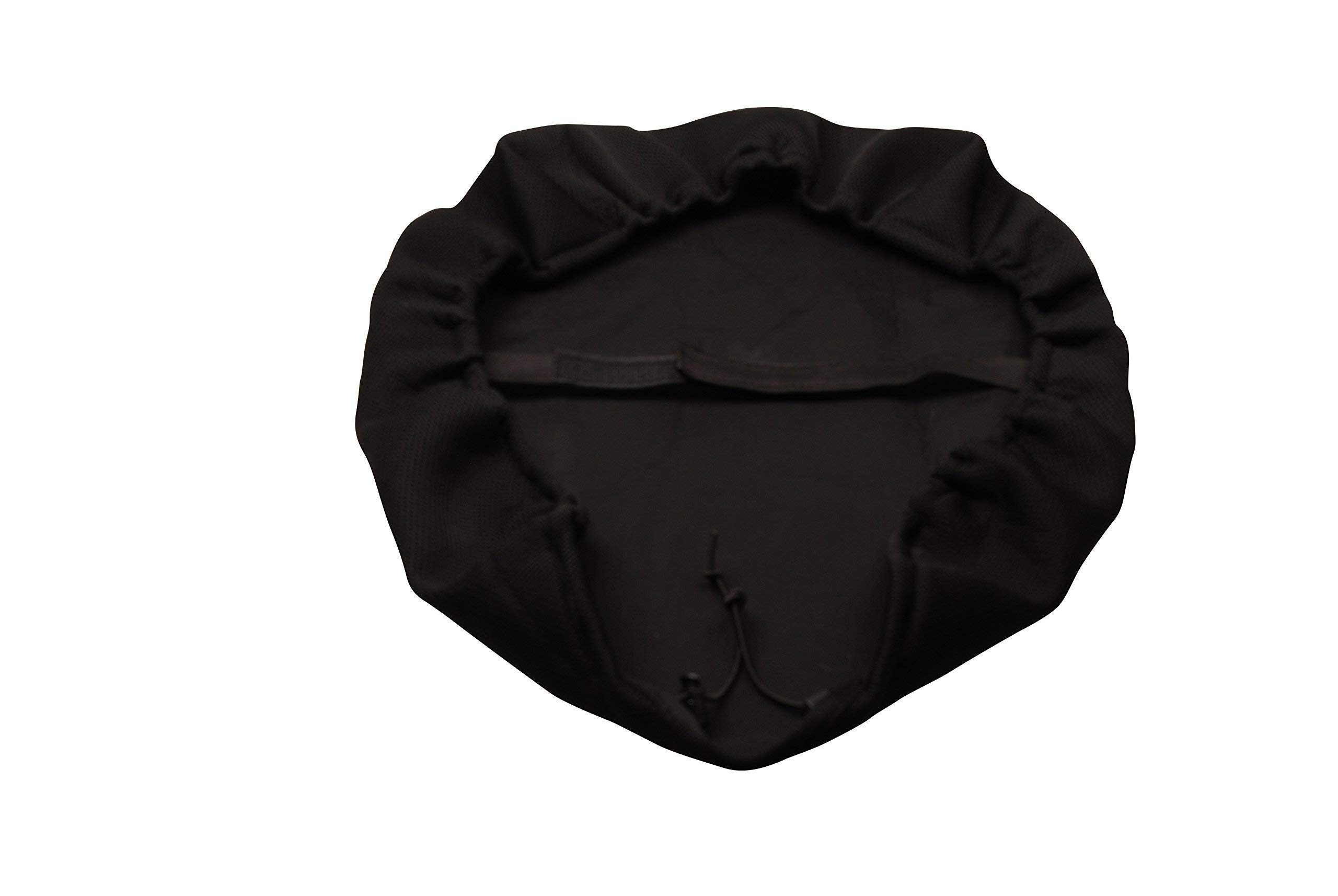 2 Housses De Dossier De Chaise De Bureau - Polyester Noir - Protection Anti-poussière - Élastique - Lavable