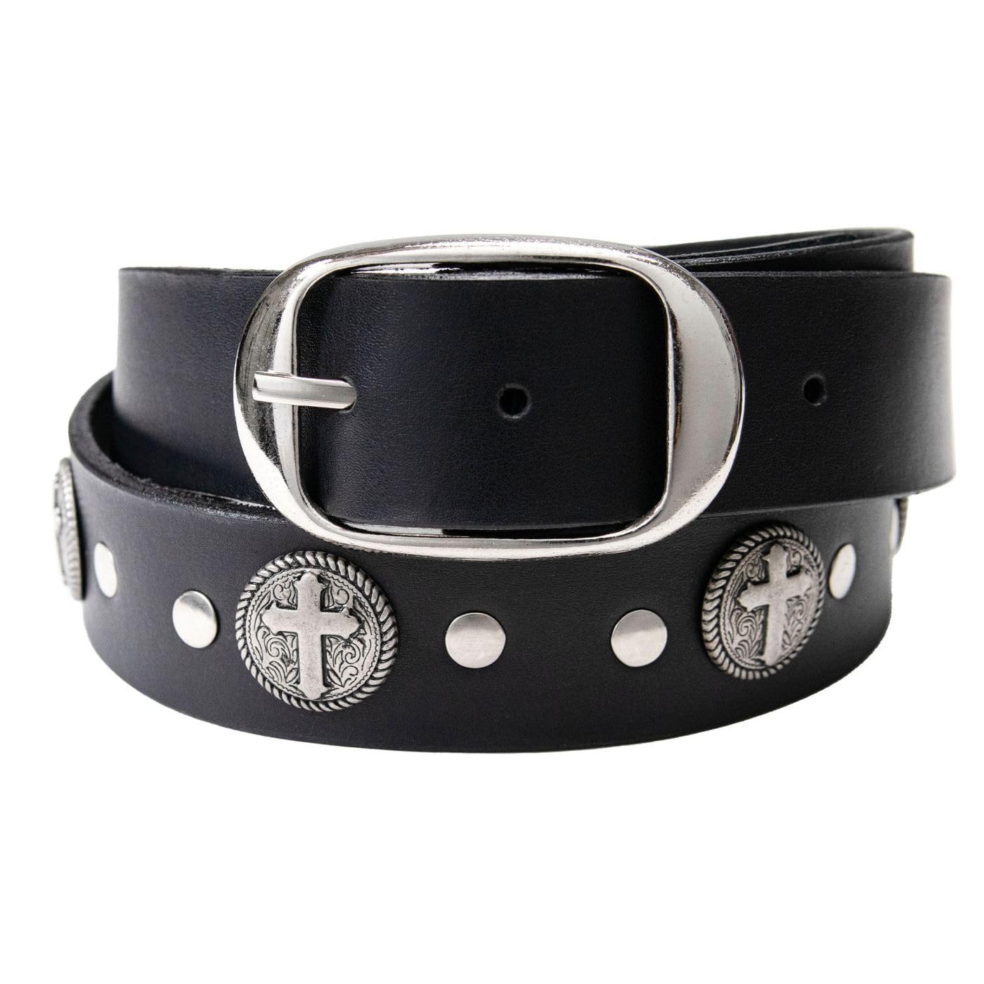 Milwaukee Leather Men's Interchangeable Buckle Leather Belts