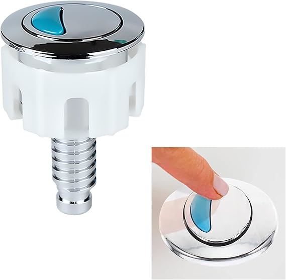 Toilet Flush Button,Round Head Dual Toilet Push Button,Toilet Push