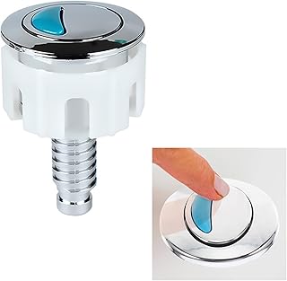Toilet Flush Button,Round Head Dual Toilet Push Button,Toilet Push Button Flush Replacement,Dual Flush Toilet Push Bbutton,Fit for Most Dual Flush Toilet,Replacement Flush System