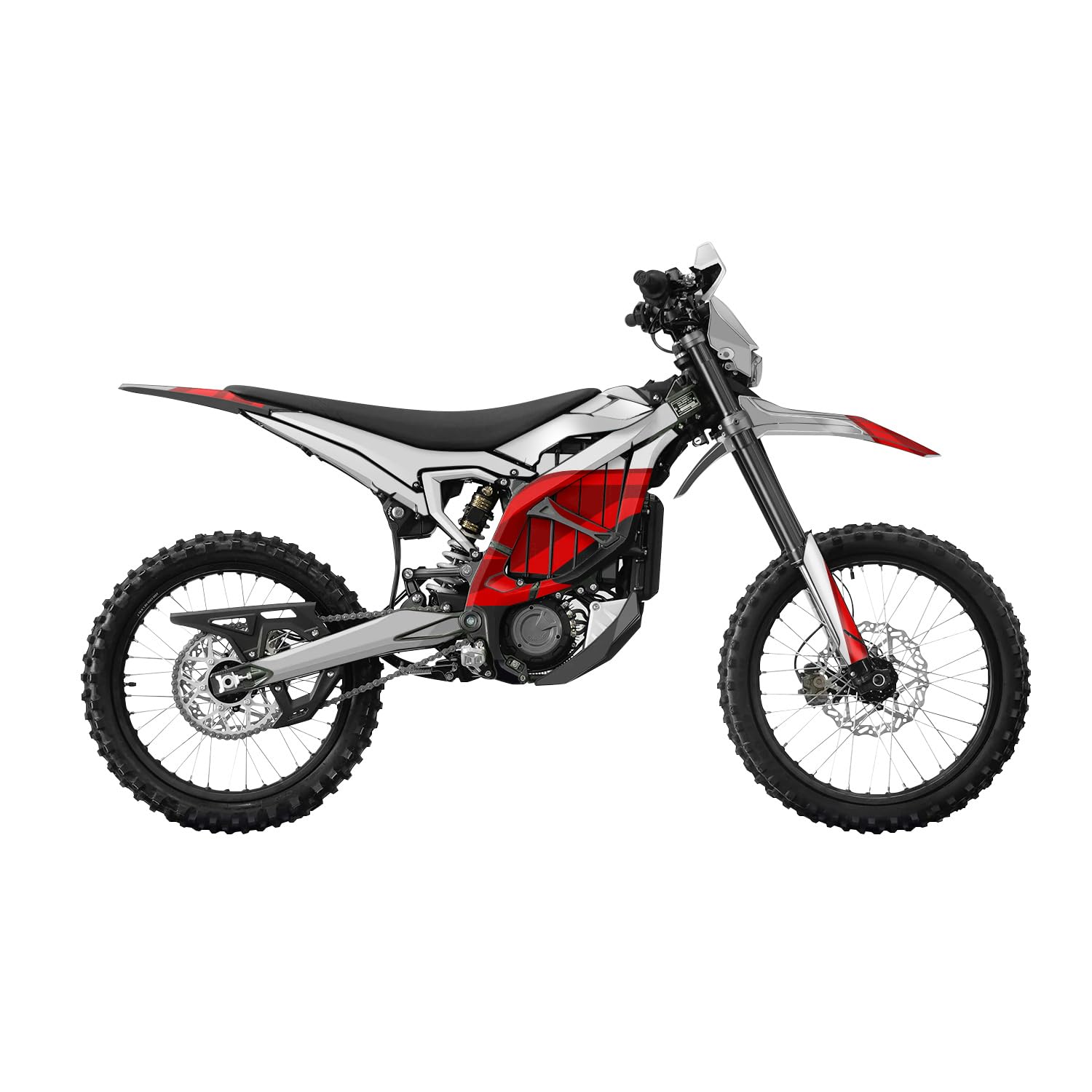 Surron Ultra Bee Graphics Kit Wrap - Red Divide - Sur-Ron Skin - Premium 3M Vinyl Protective Wrap Decal Cover - Easy to Apply | Crafted in The USA by MightySkins
