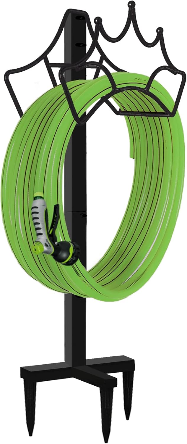 Amazon.com : Garbuildman Freestanding Garden Hose Stand Holder - Metal ...