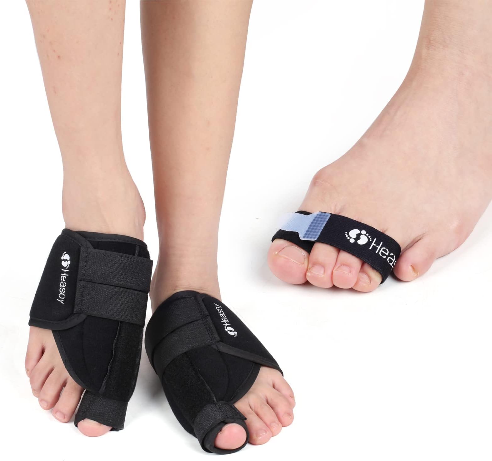 Bunion Corrector for Women & Men Bunion Pads Relief Sleeves - Gel Cushion Pads - Hallux Valgus Relief - Toe Straightener for Bending Toe, Overlapping Toe, Turf Toe (2 Pairs)