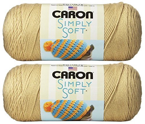 Image of Bulk Buy: Caron Simply Soft Yarn Solids (2-pack) (Bone)