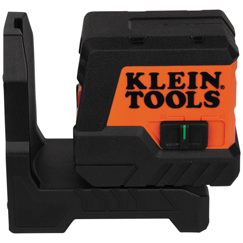 Klein Tools 93MCLG Livella Laser Autolivellante, Mini Livella Cross-Line, Strumento di allineamento livellamento, Verde brillante linee orizzontali e verticali