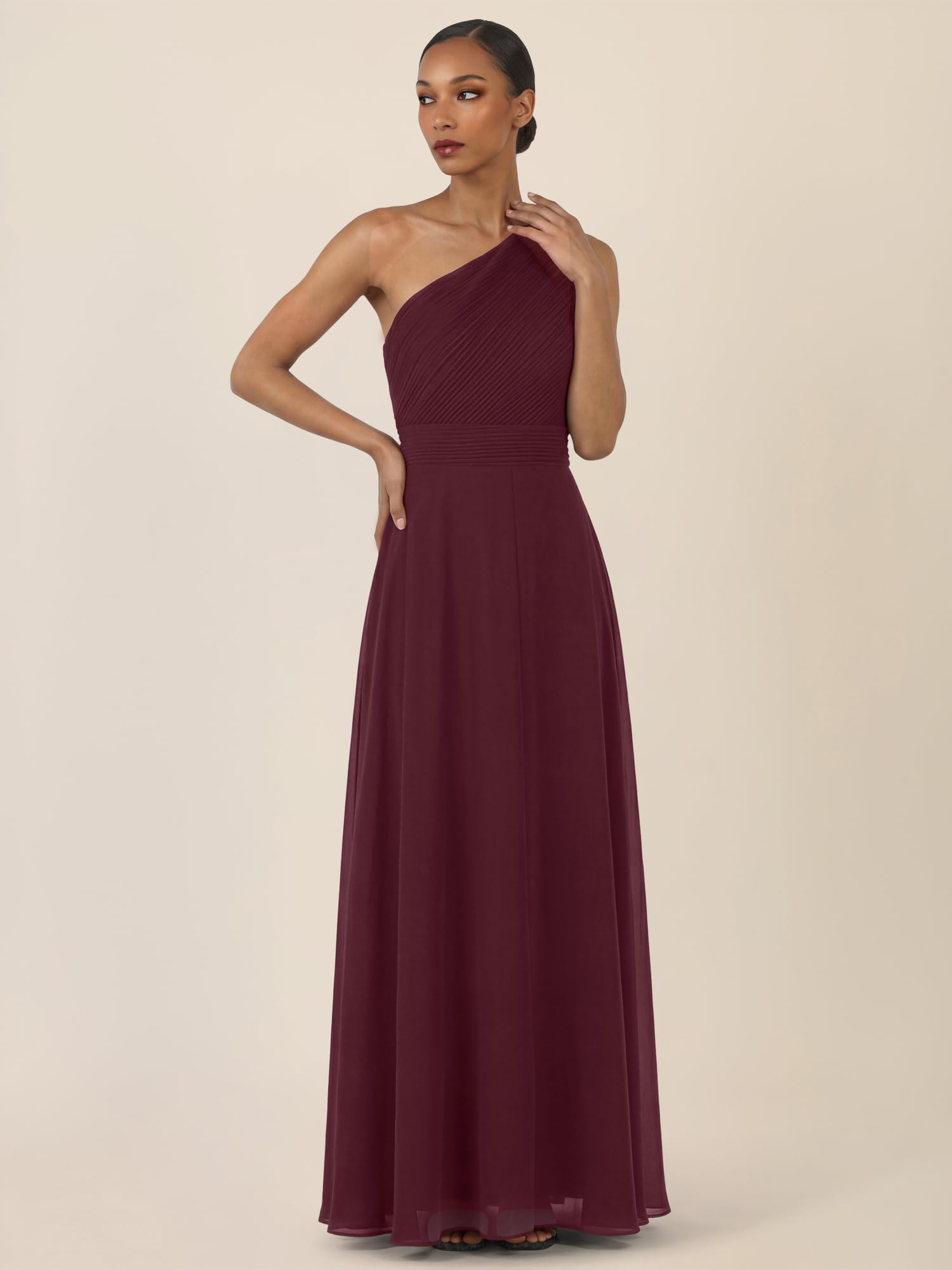 APART Fashion Damen One-Shoulder Abendkleid Kleid (1er Pack)