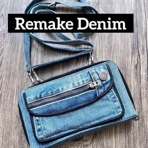 Remake Denim �����C�N�f�j�� �|�V�F�b�g ���z �V�����_�[�o�b�O W Q <0204z�����C�N�o�b�O>