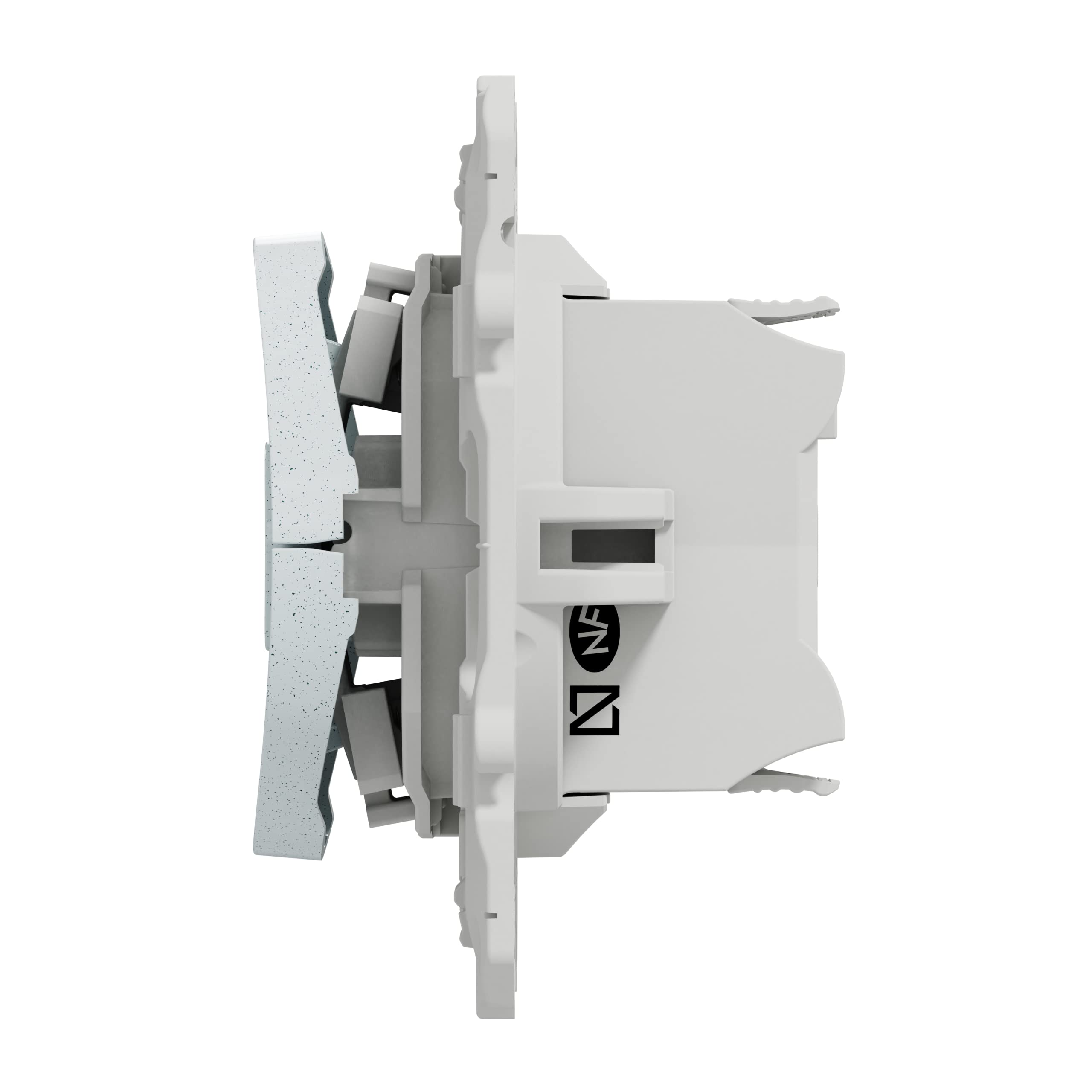 Schneider Electric - Odace, inter volet-roulant Blanc Recyclé 3 boutons montée/descente/stop à vis - S510208