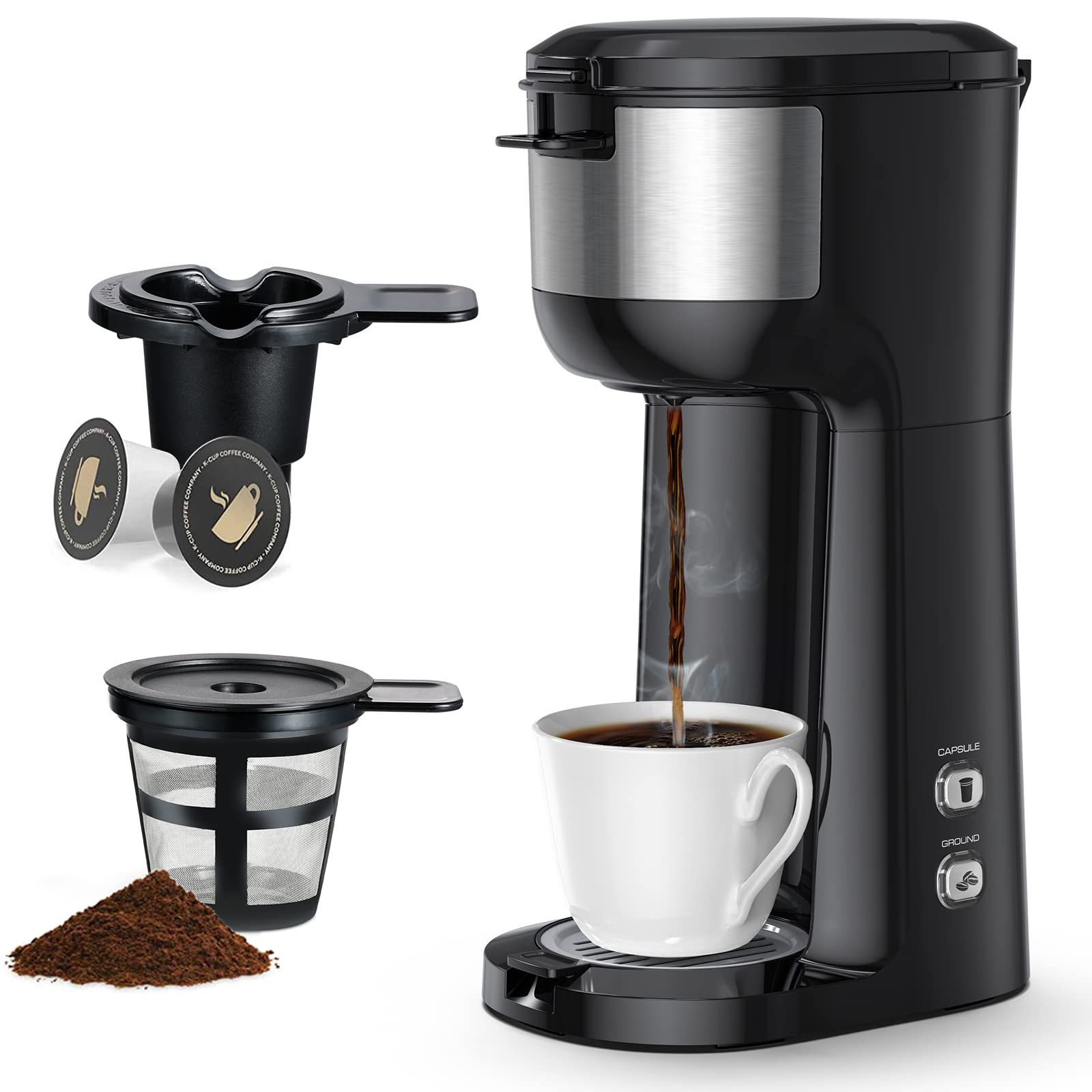 Buy Coffee Maker, 3 in 1 Coffee & Tea Maker for K Cup, Loose Leaf Tea