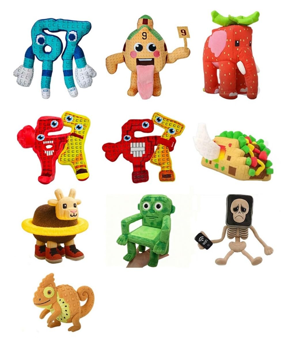 Amazon.co.jp: ぬいぐるみ ブレインロットを盗む 9番の部屋 人形 9号