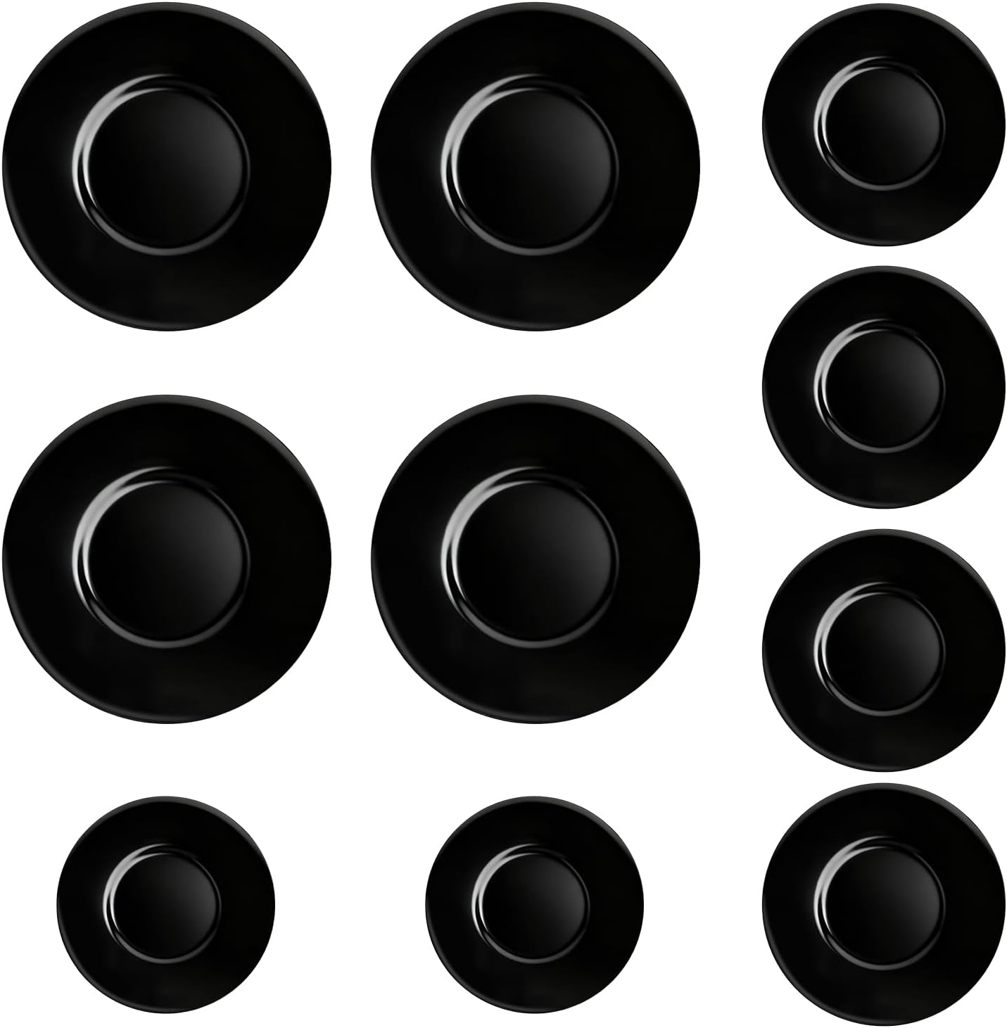 10PCS W10832694 Gas Stove Burner Caps Compatible with Whirlpool, Sears, Kenmore, Maytag, Roper, Replace for W10597133, AP5988633, PS11727796, 4363154