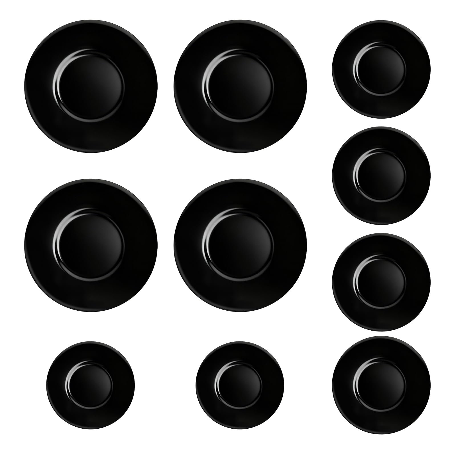 Photo 1 of 10PCS W10832694 Gas Stove Burner Caps Compatible with Whirlpool, Sears, Kenmore, Maytag, Roper, Replace for W10597133, AP5988633, PS11727796, 4363154