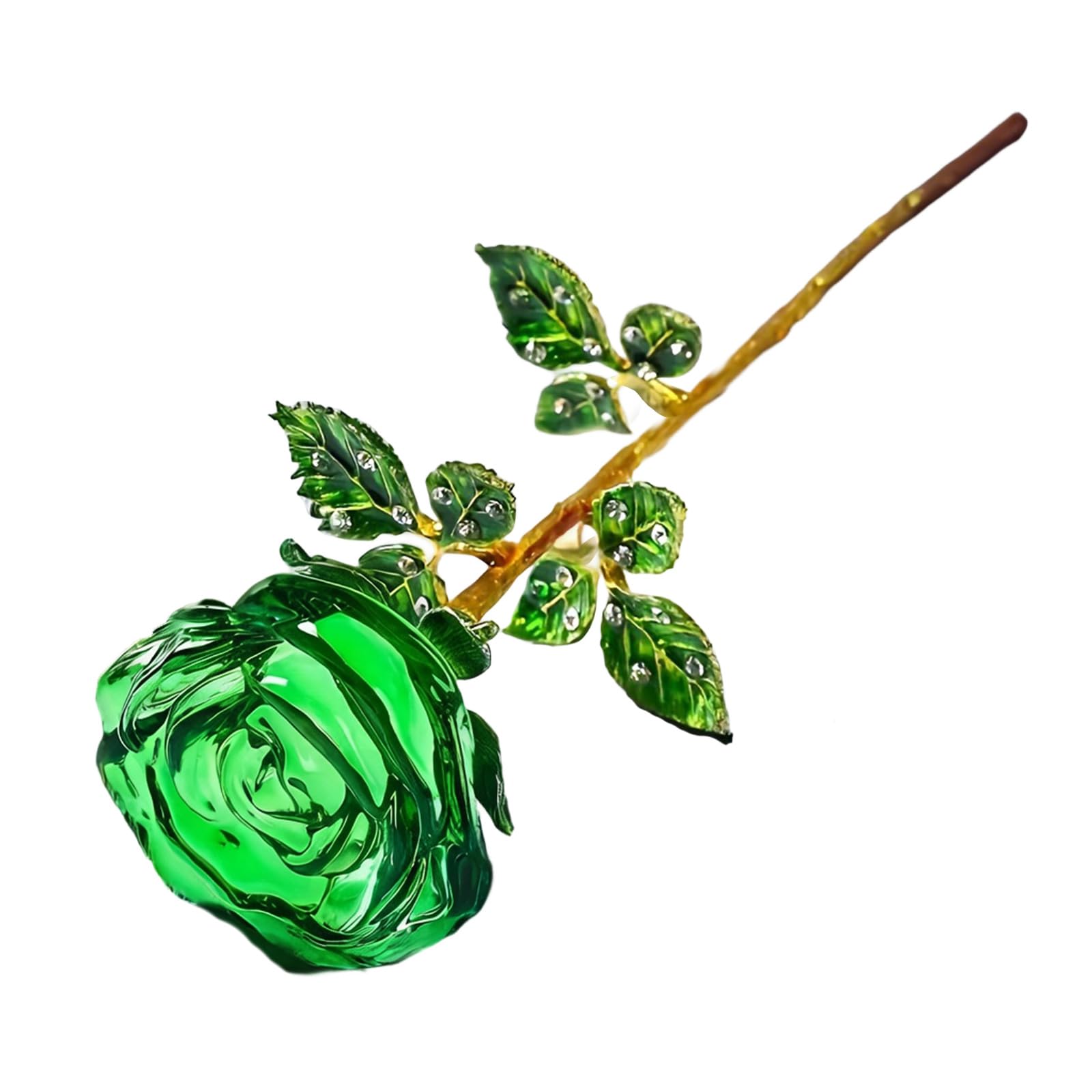 ZEPFJHE Glass Flower Rose As Anniversary and Party Ornament, Multiple Color Options Never Wilted Rose
