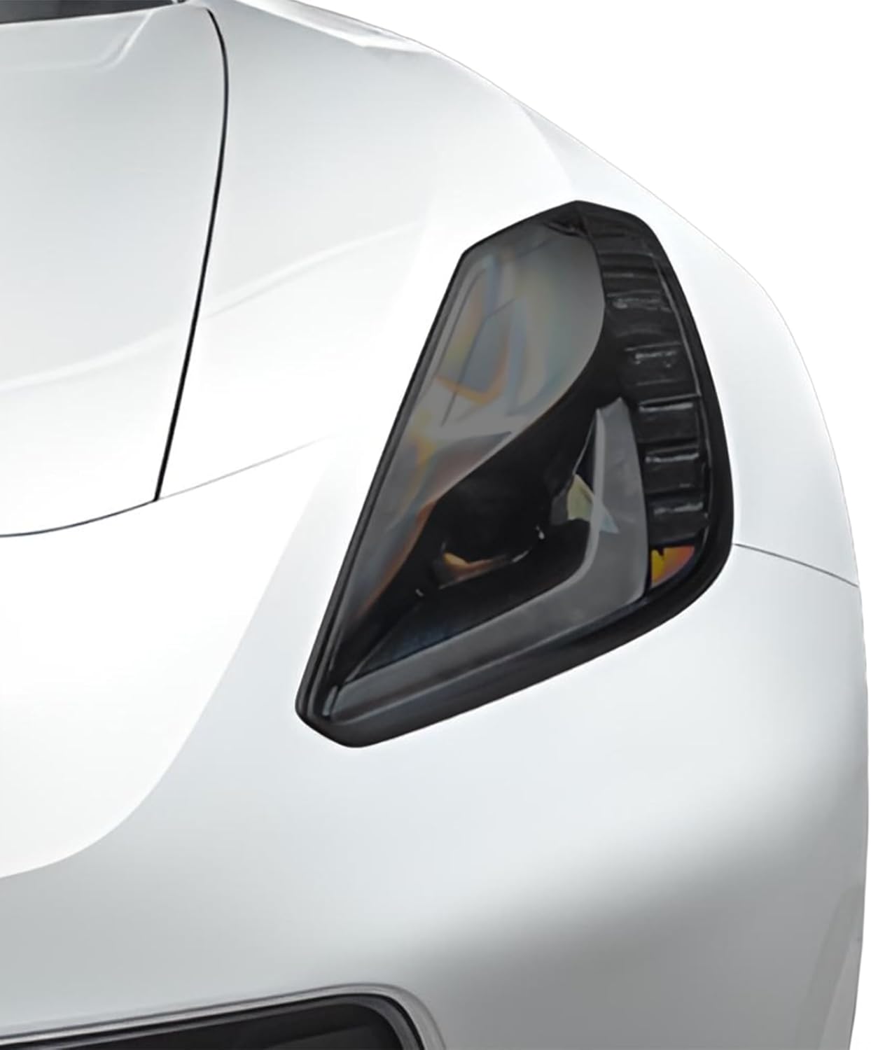 BOGAR TECH DESIGNS Precut for Chevrolet Corvette C7 2014-2019 Full Headlight Head Light PPF Kit, Clear Bra
