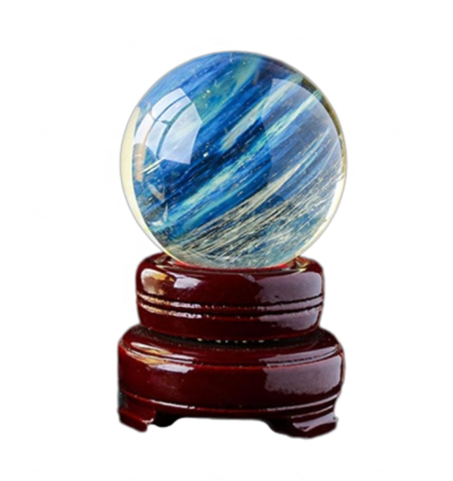 ICXLPMC Crystal Ball Quartz Sphere Gemstone Divination Home Office Decorative Balls Feng Shui Ornament,90mm