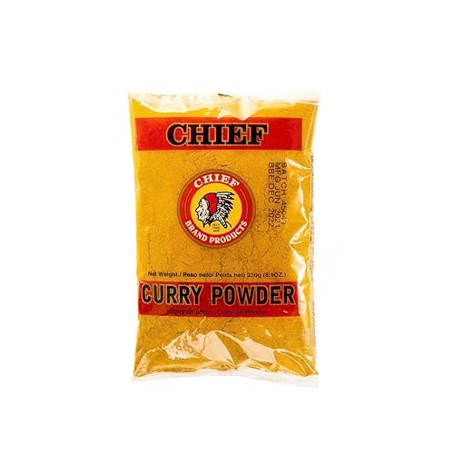 Chief Curry Polvo 8.11 oz, 8oz Hecho en Trinidad y Tobago, 8.11 onzas (paquete de 1)