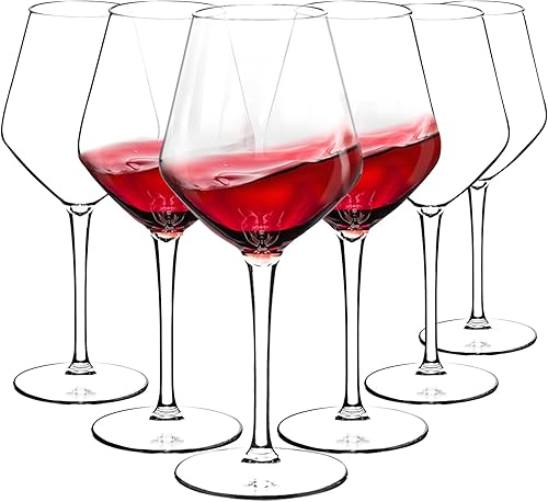 Juego de 6 copas de vino de plástico (15 onzas), copas de vino irrompibles con tallo, 100% Tritan y sin BPA, aptas para lavavajillas, impresionantes disponible en Yaxa Guatemala