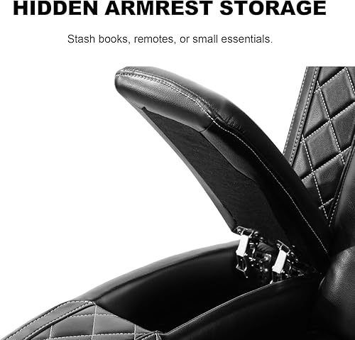 Miniatura 9 de COMHOMA Power Living Room Furniture Sets,Electric Recliner Chair with LED Light,Sectional Sofa Loveseat with Wireless Charging,Spacious Storage, Cup