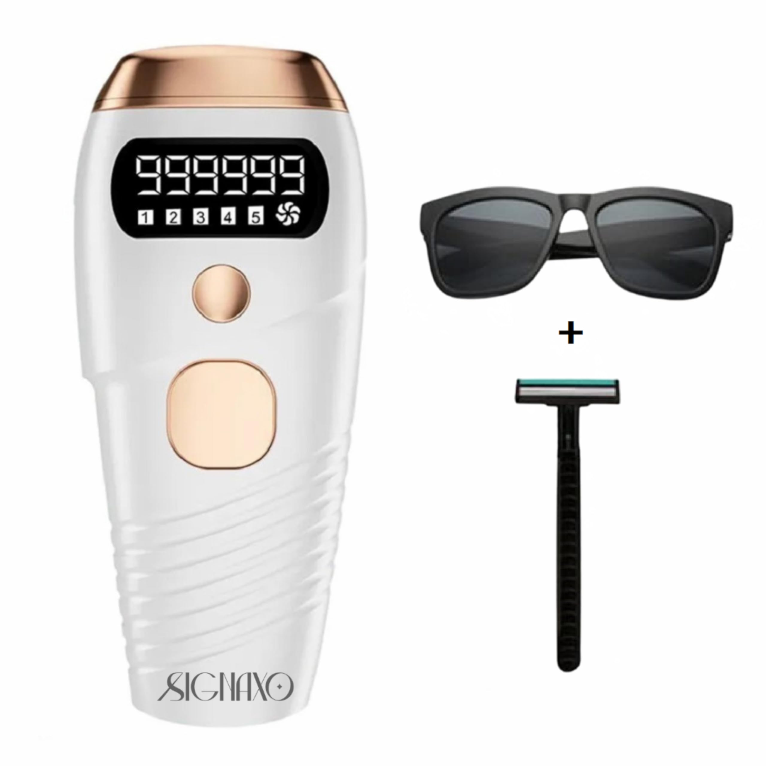 SIGNAXO Shine IPL Laser Facial Hair Removal Machine for Women & Men - 999,999 Flashes, 5 Energy Levels, Auto/Manual Modes - Permanent Hair Remover for Face, Body, Bikini, Underarms, Sensitive Areas-image-7