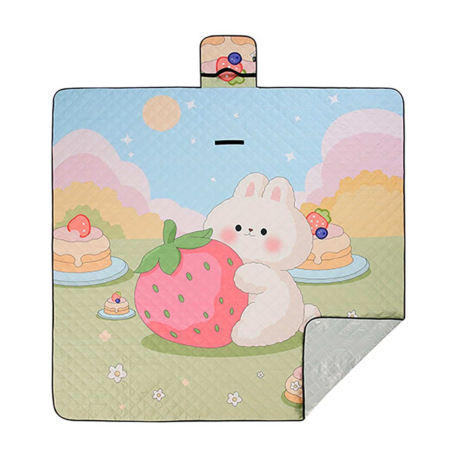 Telo da Picnic Impermeabile e Antisabbia, Pieghevole Coperta da Spiaggia Picnic Blanket per Campeggio, Escursionismo, Parco e Viaggi,200×200cm