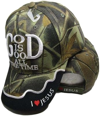 God Is Good All The Time Christian Jesus Camouflage Embroidered Cap Hat 822