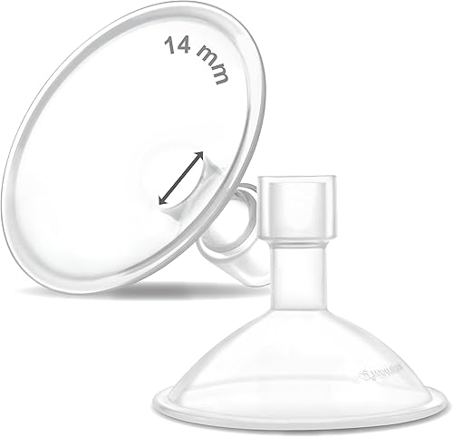 Maymom MyFit Crater Series - Protector de pecho pequeño de 0.551 in, diseño de dos piezas, compatible con extractores de leche Medela no piezas